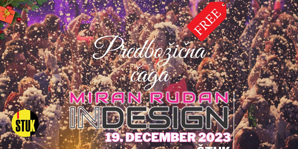 Predbožična zabava z Miran Rudanom in inDesign
