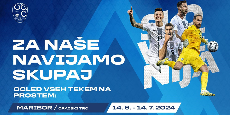 Ogled tekem Euro 2024 na Grajskem trgu