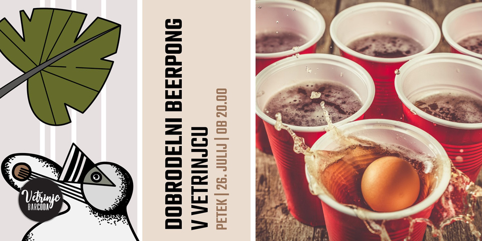Dobrodelni beerpong v Vetrinjcu Dobrodelni beerpong v Vetrinjcu