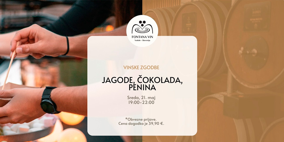 Jagode, čokolada in penina Jagode, čokolada in penina
