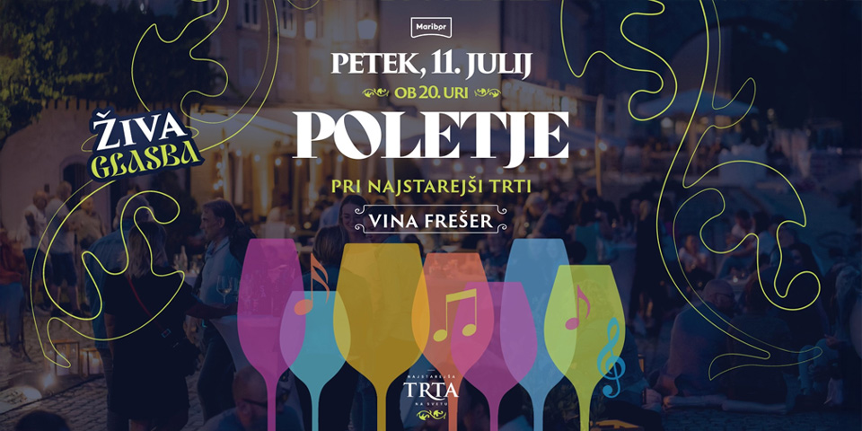 Poletje pri Najstarejši trti: Vinski večer z vini Frešer Poletje pri Najstarejši trti: Vinski večer z vini Frešer