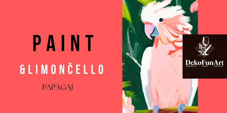 TROPICAL PAITING PARTY- Papagaj TROPICAL PAITING PARTY- Papagaj