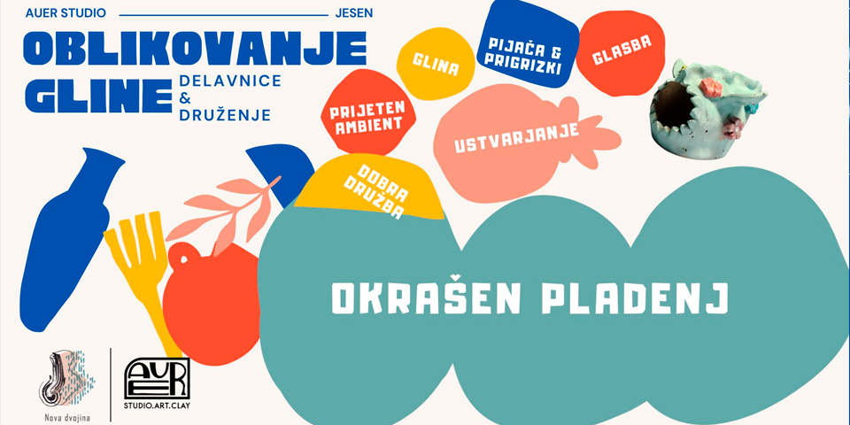 Delavnica oblikovanja gline: Okrašenj pladenj Delavnica oblikovanja gline: Okrašenj pladenj