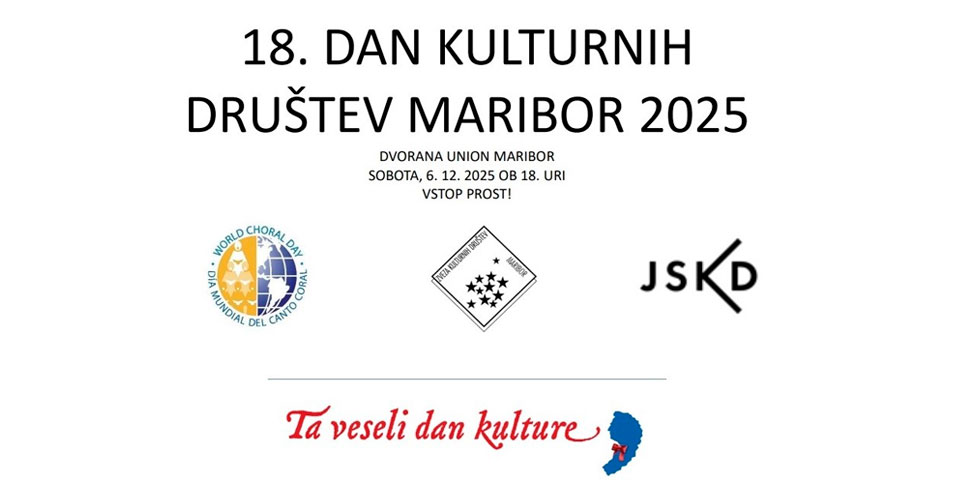 18. DAN KULTURNIH DRUŠTEV MARIBOR 2025