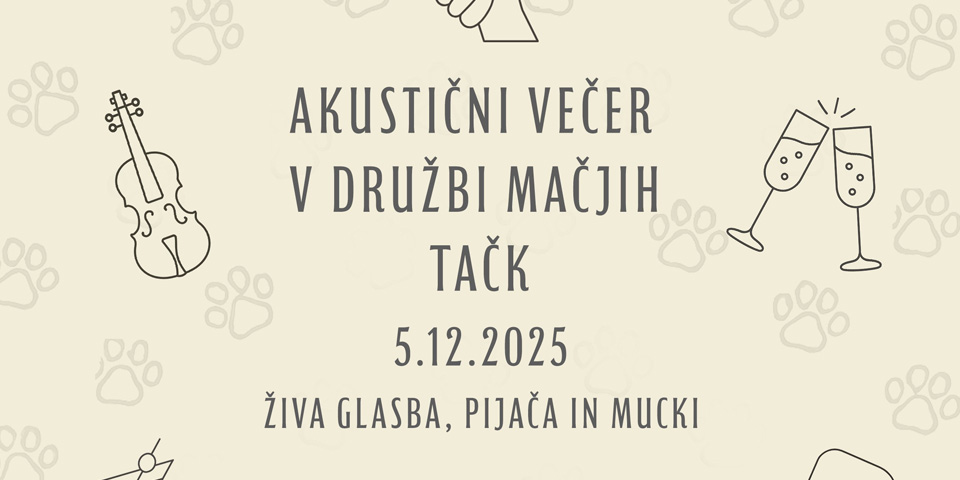 ŽIVA GLASBA V MAČJI KAVARNI – DRUŠTVO MAČJIH TAČK