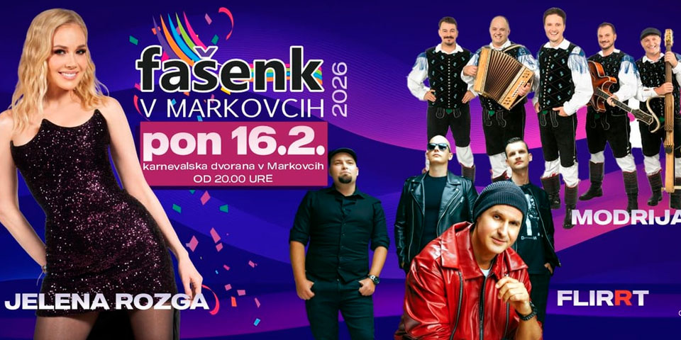 Fašenk v Markovcih/ Jelena Rozga, Modrijani, Flirrt