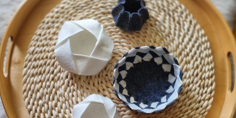 Košarice iz filca s Polono Poklukar