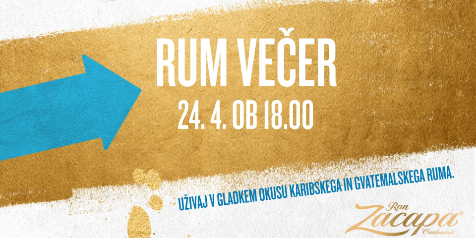 Degustacijski večer ruma z izbranimi food pairingi