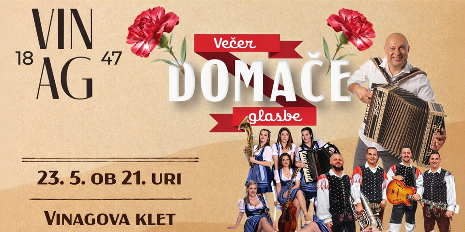 Večer domače glasbe v Vinagovi kleti Večer domače glasbe v Vinagovi kleti