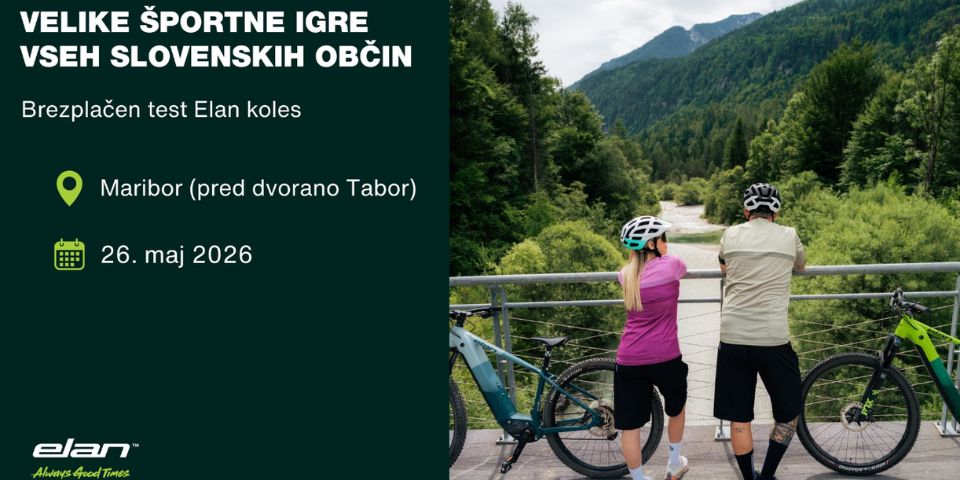 TEST ELANOVIH KOLES - VELIKE ŠPORTNE IGRE VSEH SLOVENSKIH OBČIN