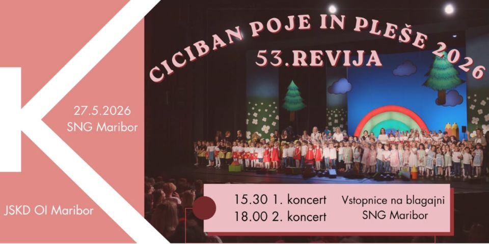 53. REVIJA CICIBAN POJE IN PLEŠE 2026 - 1. koncert