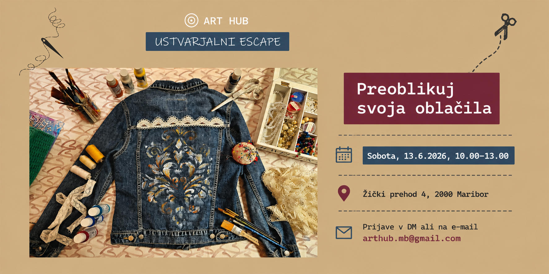Ustvarjalni escape - Preoblikuj svoja oblačila Ustvarjalni escape - Preoblikuj svoja oblačila
