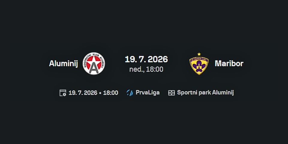 Prva liga NK Aluminij - NK Maribor