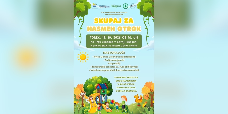 Skupaj za nasmeh otrok: dobrodelni koncert