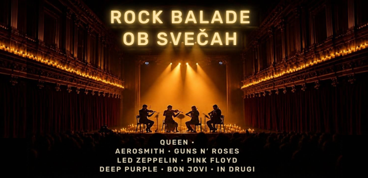 Rock balade ob svitu sveč