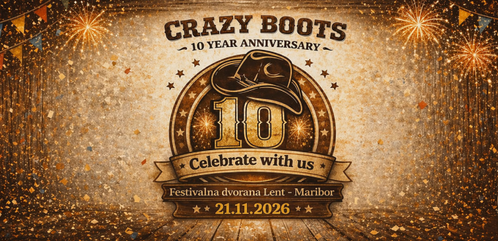 CRAZY BOOTS - 10 year anniversary CRAZY BOOTS - 10 year anniversary