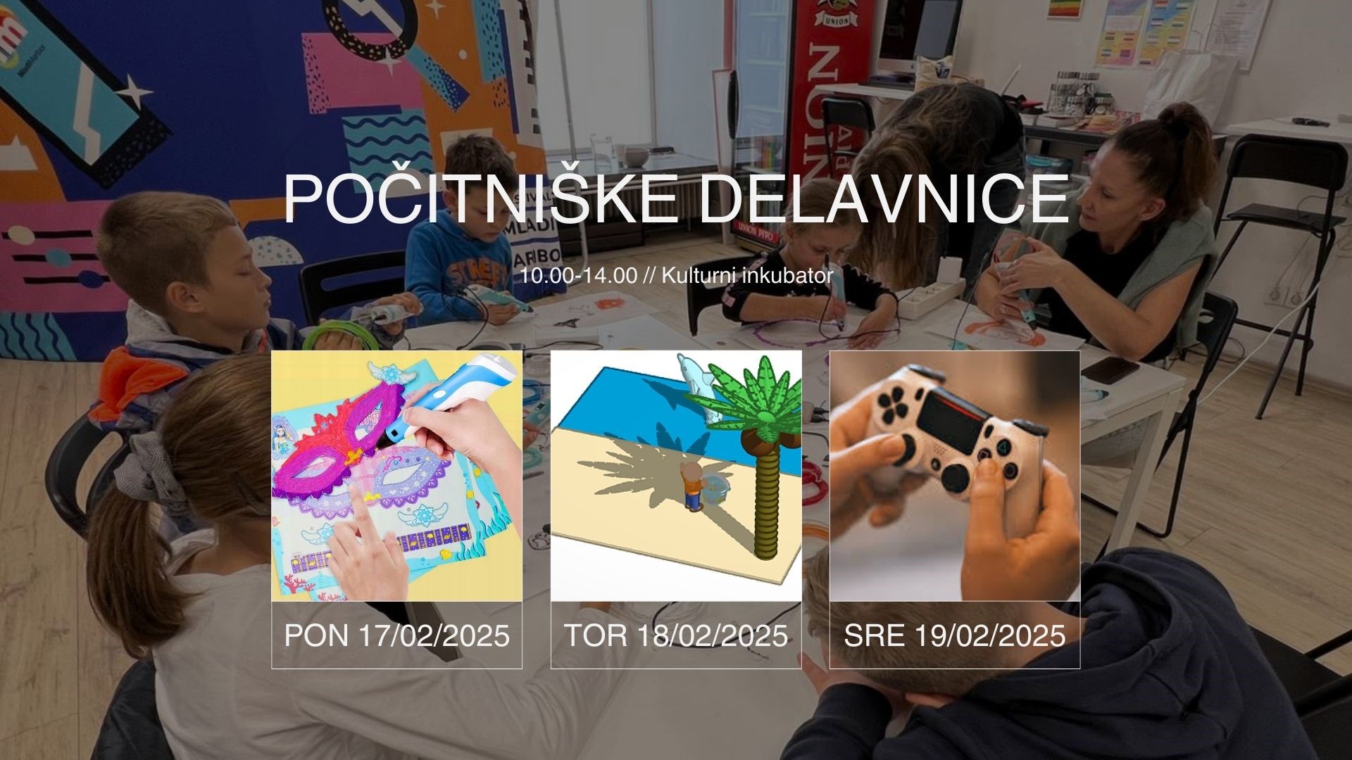 Brezplačne počitniške delavnice: 3D svet