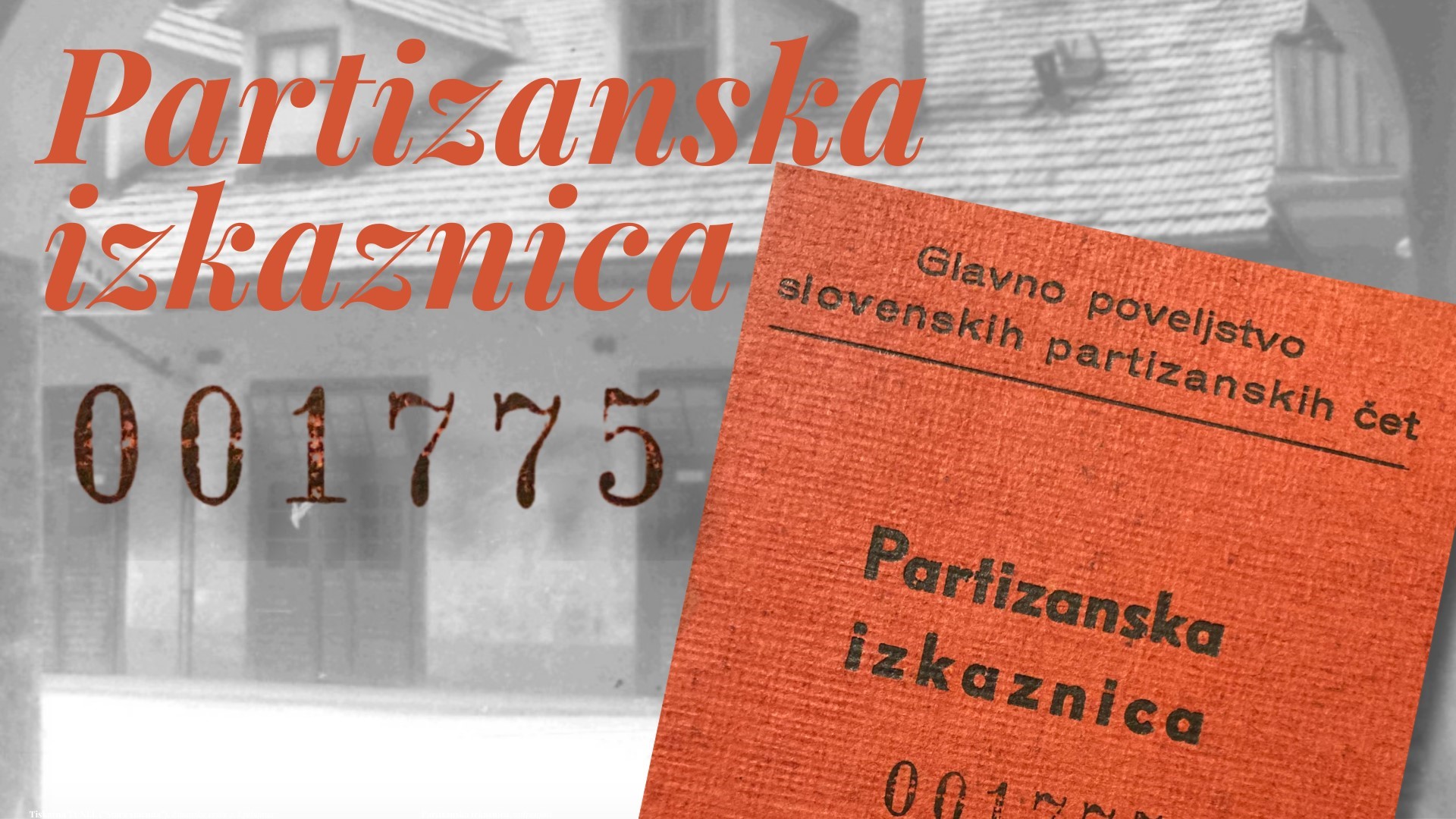 PARTIZANSKA IZKAZNICA 001775 PARTIZANSKA IZKAZNICA 001775