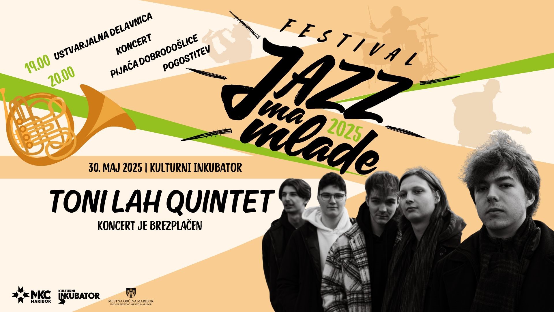 Jazz 'ma mlade 2025: Toni Lah Quintet Jazz 'ma mlade 2025: Toni Lah Quintet