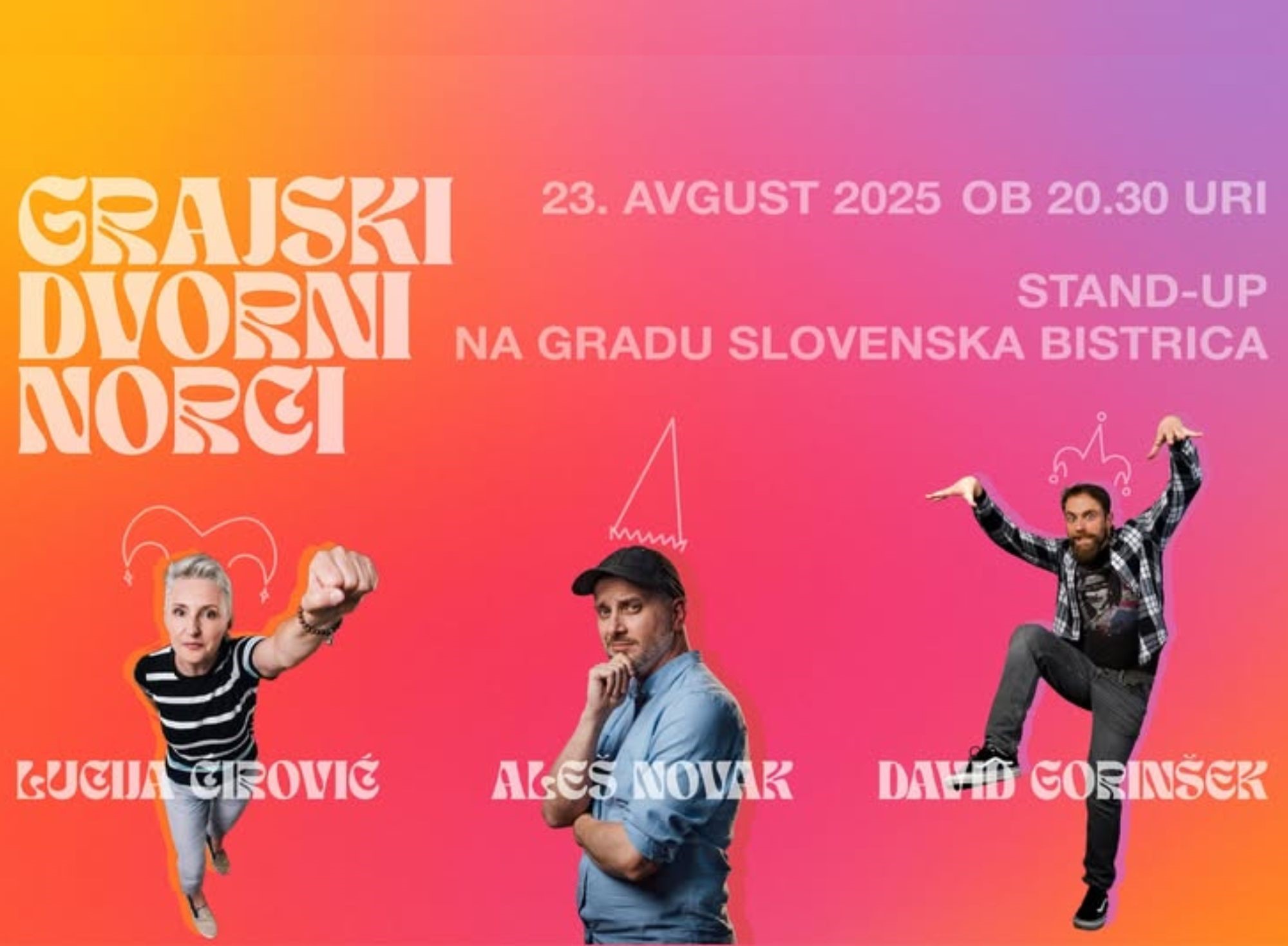 Grajski dvorni norci – stand-up večer