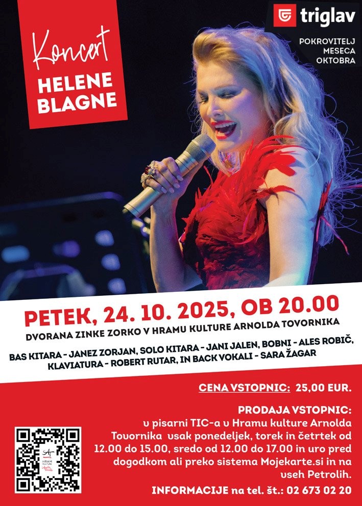 Koncert Helene Blagne ob 40 letnici
