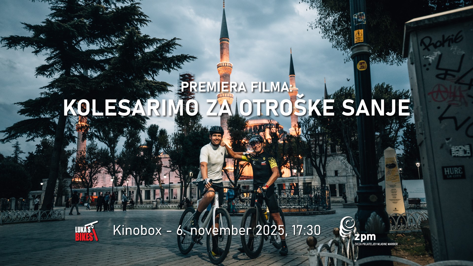 Premiera filma: Kolesarimo za otroške sanje, od Maribora do Istanbula