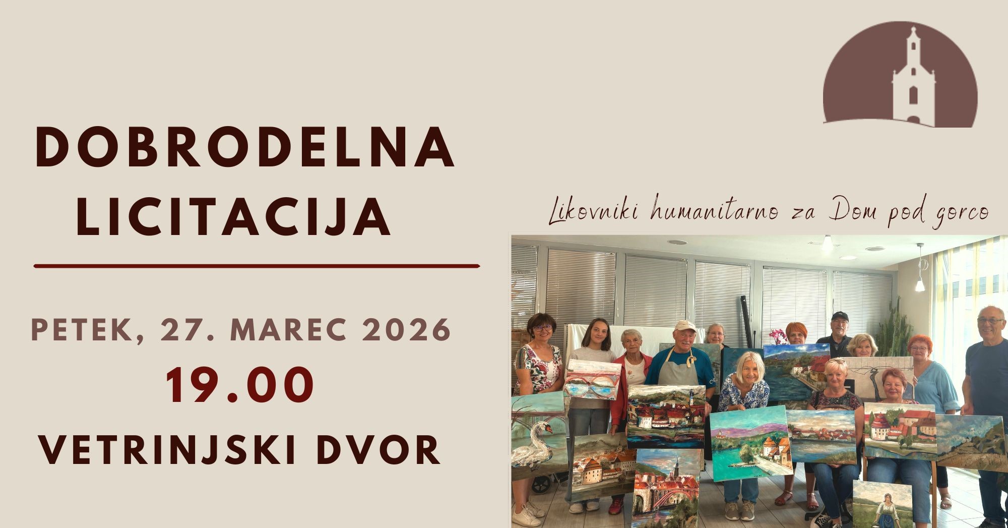 Dobrodelna licitacija Doma pod gorco