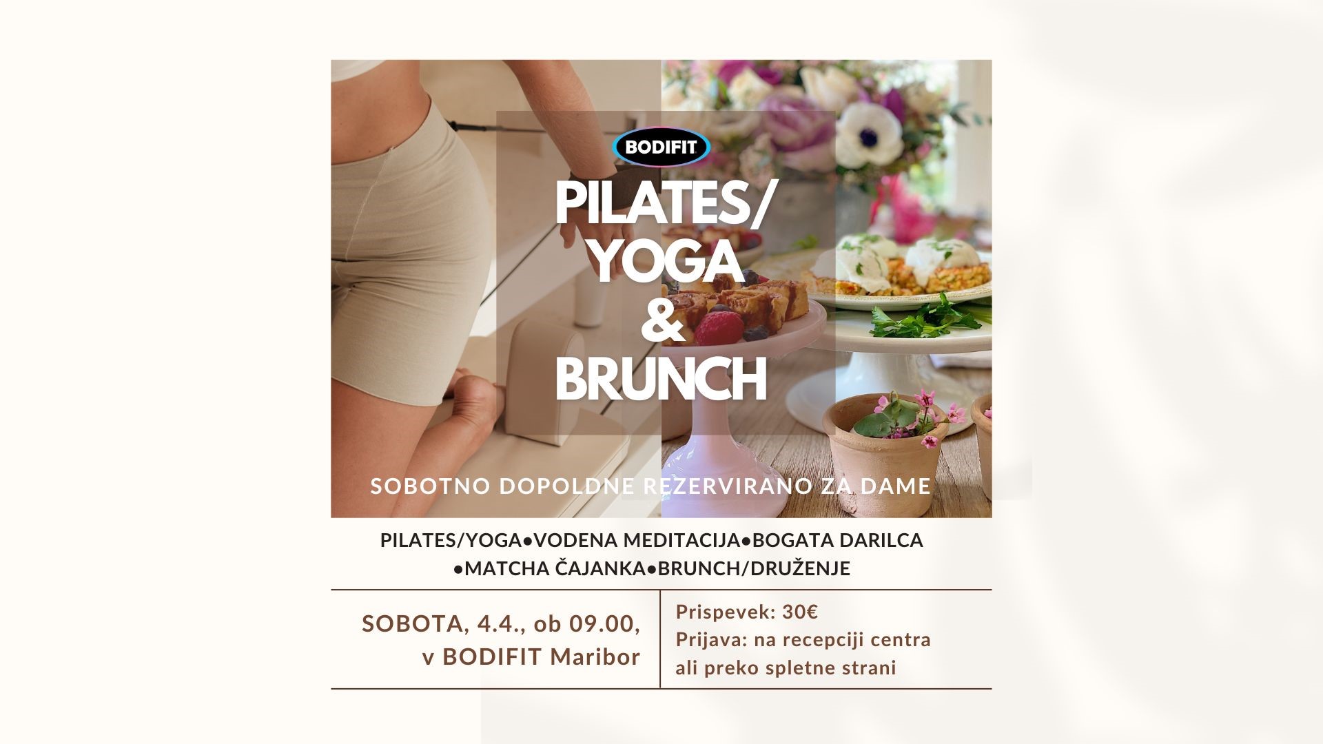 Pilates/yoga in brunch