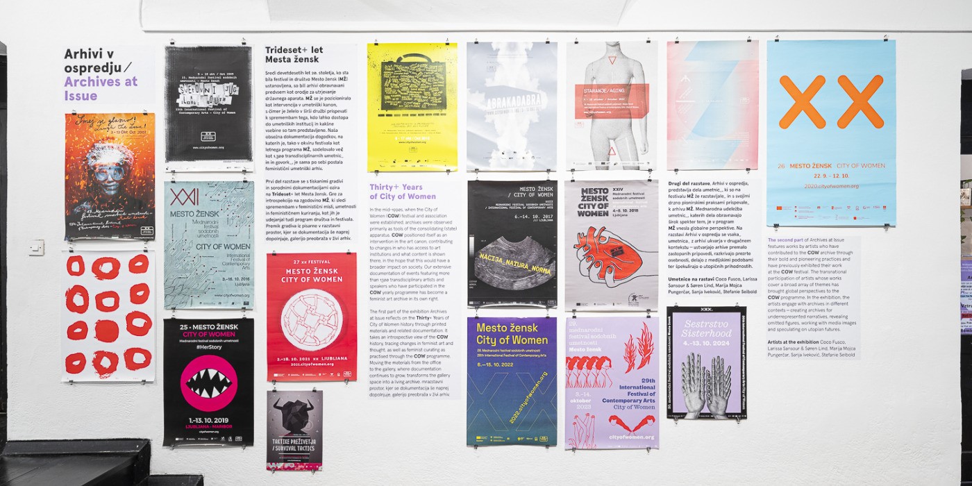Odprti arhivi: Plakati Mesta žensk + Secondary Archive: Odmevi Manifeste 14