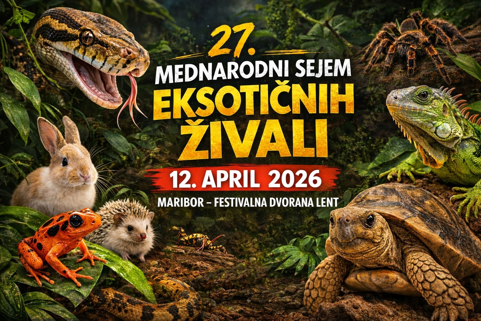 27. Mednarodni sejem eksotičnih živali – SLO‑EXO 2026 27. Mednarodni sejem eksotičnih živali – SLO‑EXO 2026
