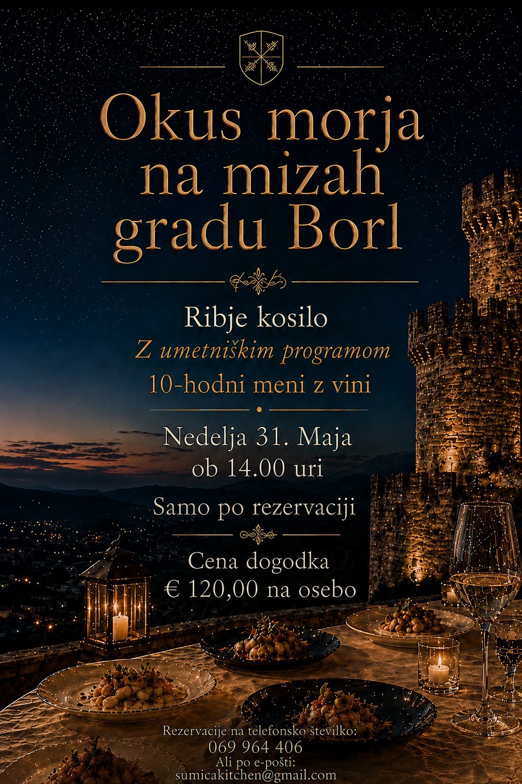 Okus morja na Gradu Borl