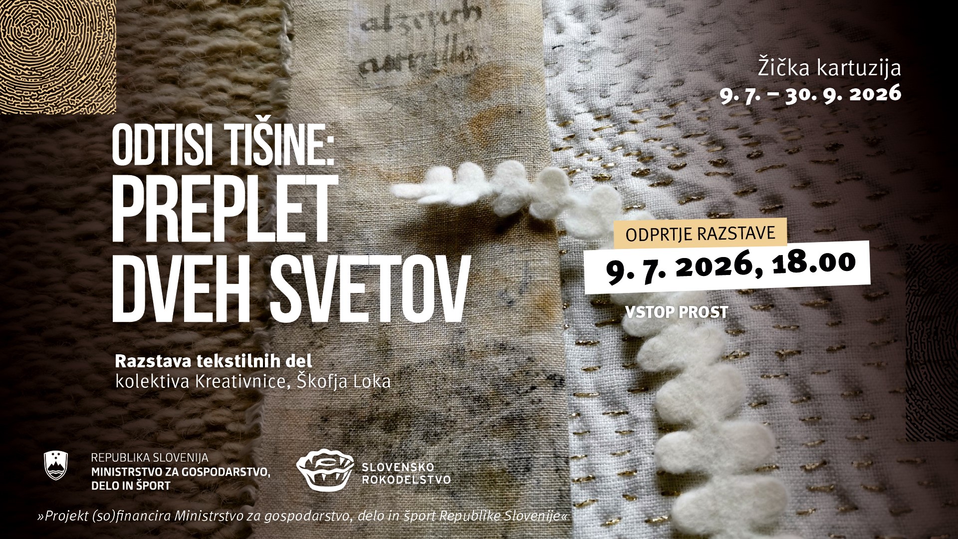 Odprtje razstave "ODTISI TIŠINE: PREPLET DVEH SVETOV" Odprtje razstave "ODTISI TIŠINE: PREPLET DVEH SVETOV"