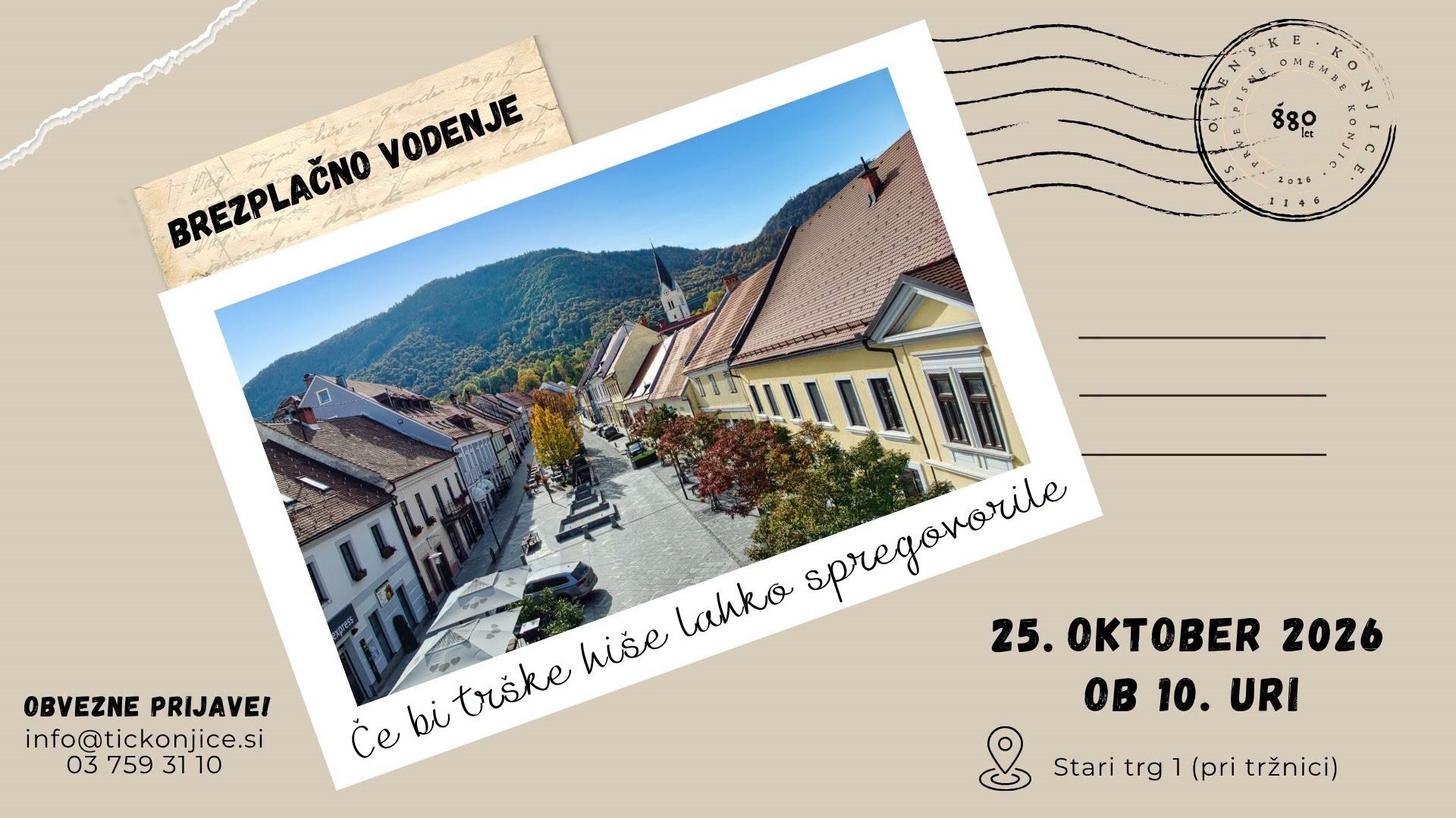 Brezplačno vodenje: Če bi trške hiše lahko spregovorile Brezplačno vodenje: Če bi trške hiše lahko spregovorile